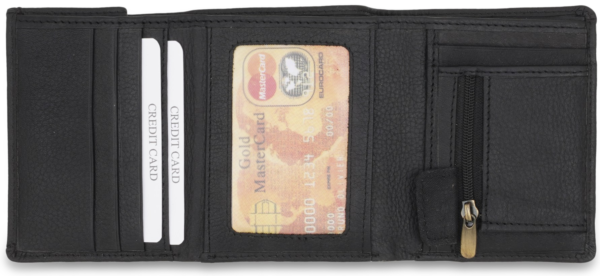 Leather Trifold Wallet - Image 2