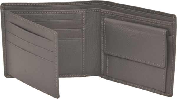 Classia Leather Mens Wallet with SideFlap & Coin Compartment - Image 2