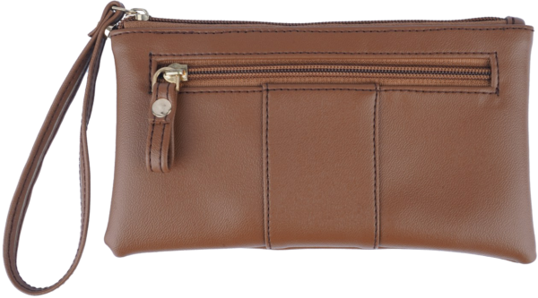 Ladies Wrist Pouch in Faux Leather