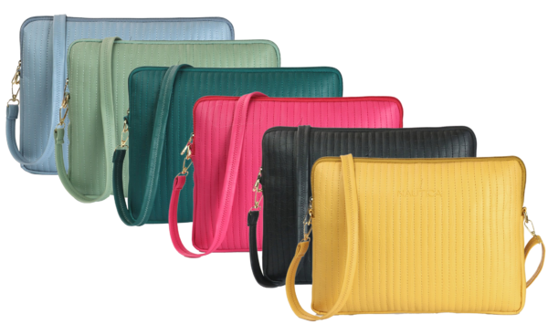 Texture Faux Leather Tablet Case with Handle - Image 4