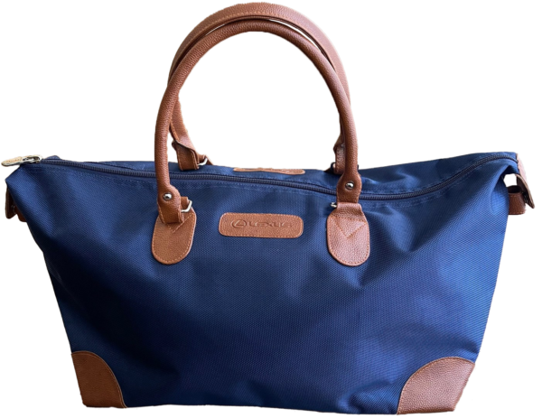 Matty Nylon Duffle Bag with Faux Leather Trims (LEXUS)