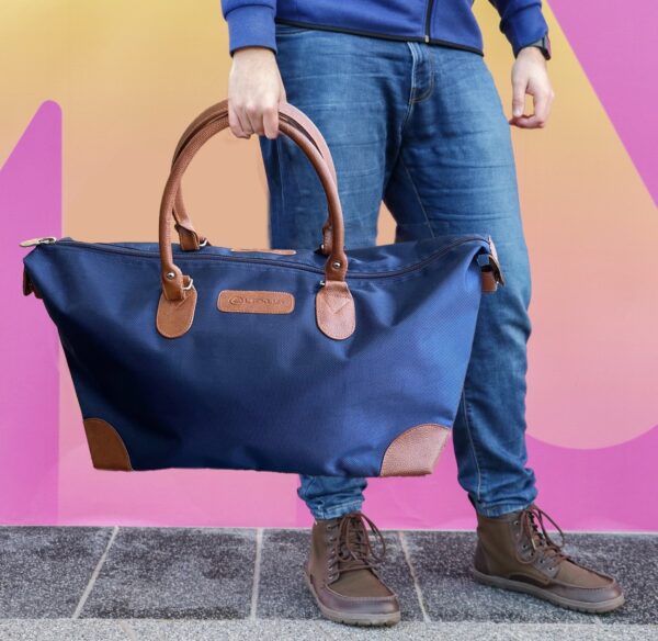 Matty Nylon Duffle Bag with Faux Leather Trims (LEXUS) - Image 2