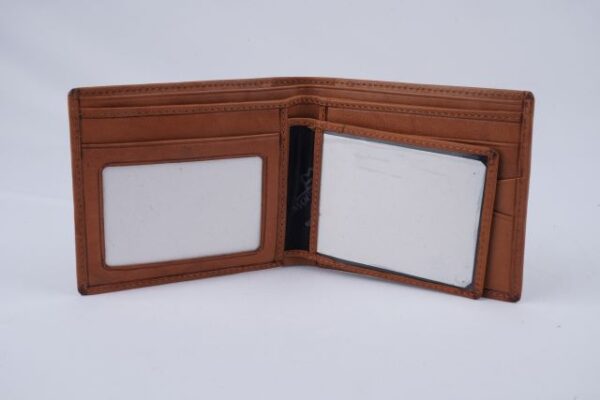 Leather Wallet with Detachable Card Holder - Image 4