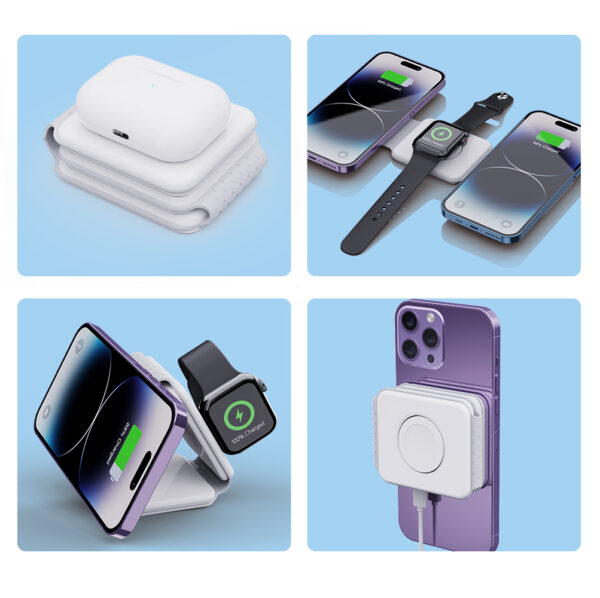 Foldable magnetic wireless charger “Fast charge 15 W ” - Image 4