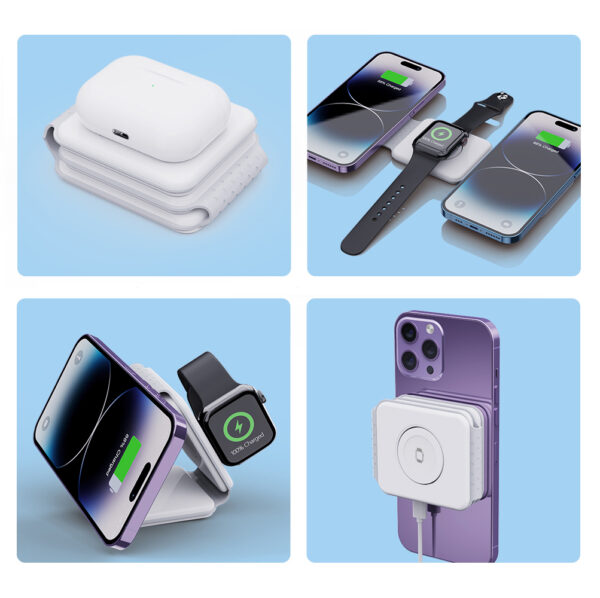 Foldable magnetic wireless charger “Fast charge 15 W ”