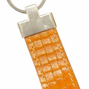 Leather Croco Loop Keyholder