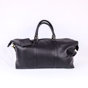 Spacious Travel Bag In Faux Leather